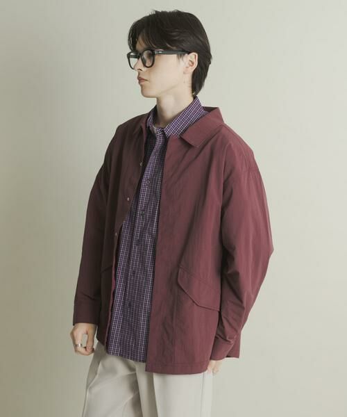 SENSE OF PLACE by URBAN RESEARCH / センスオブプレイス バイ アーバンリサーチ ナイロンジャケット | ユーティリティーロングスリーブシャツジャケット | 詳細3