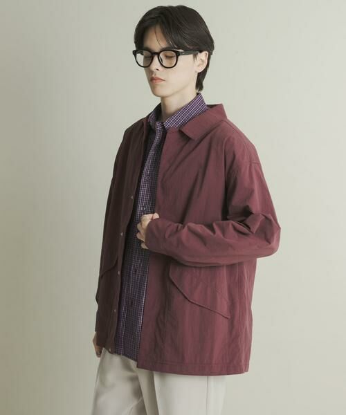 SENSE OF PLACE by URBAN RESEARCH / センスオブプレイス バイ アーバンリサーチ ナイロンジャケット | ユーティリティーロングスリーブシャツジャケット | 詳細4