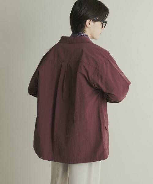 SENSE OF PLACE by URBAN RESEARCH / センスオブプレイス バイ アーバンリサーチ ナイロンジャケット | ユーティリティーロングスリーブシャツジャケット | 詳細6