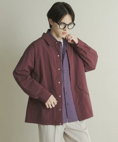 SENSE OF PLACE by URBAN RESEARCH / センスオブプレイス バイ アーバンリサーチ ナイロンジャケット | ユーティリティーロングスリーブシャツジャケット | 詳細7