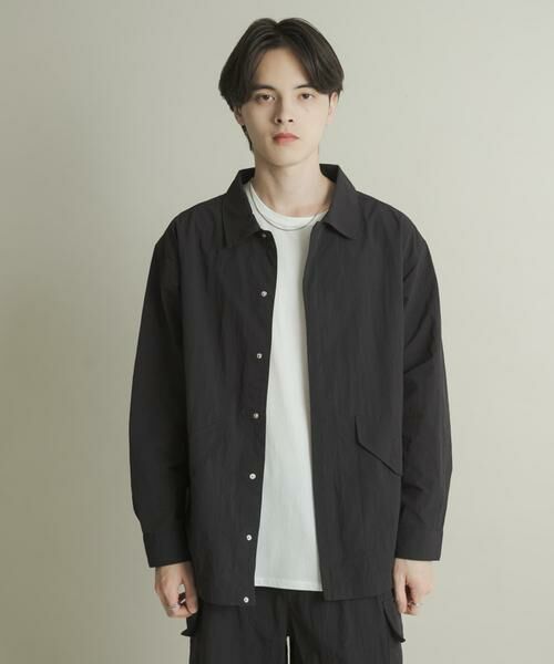 SENSE OF PLACE by URBAN RESEARCH / センスオブプレイス バイ アーバンリサーチ ナイロンジャケット | ユーティリティーロングスリーブシャツジャケット | 詳細16