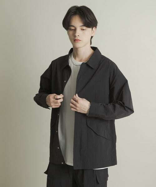 SENSE OF PLACE by URBAN RESEARCH / センスオブプレイス バイ アーバンリサーチ ナイロンジャケット | ユーティリティーロングスリーブシャツジャケット | 詳細17