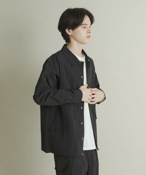 SENSE OF PLACE by URBAN RESEARCH / センスオブプレイス バイ アーバンリサーチ ナイロンジャケット | ユーティリティーロングスリーブシャツジャケット | 詳細18