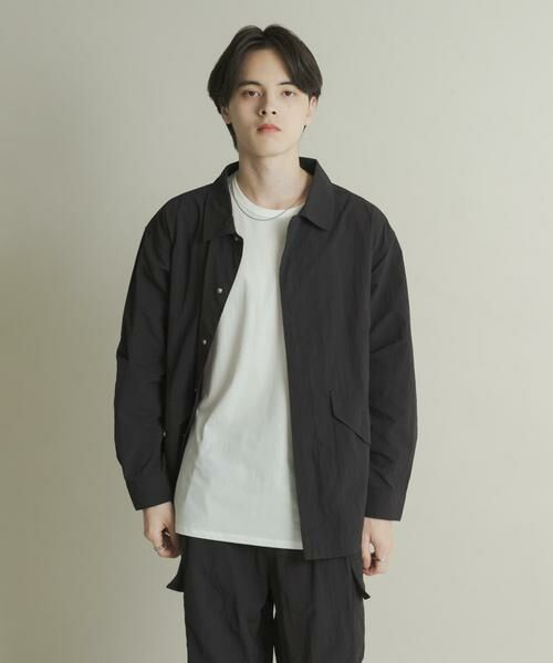 SENSE OF PLACE by URBAN RESEARCH / センスオブプレイス バイ アーバンリサーチ ナイロンジャケット | ユーティリティーロングスリーブシャツジャケット | 詳細19