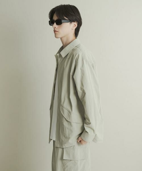 SENSE OF PLACE by URBAN RESEARCH / センスオブプレイス バイ アーバンリサーチ ナイロンジャケット | ユーティリティーロングスリーブシャツジャケット | 詳細26