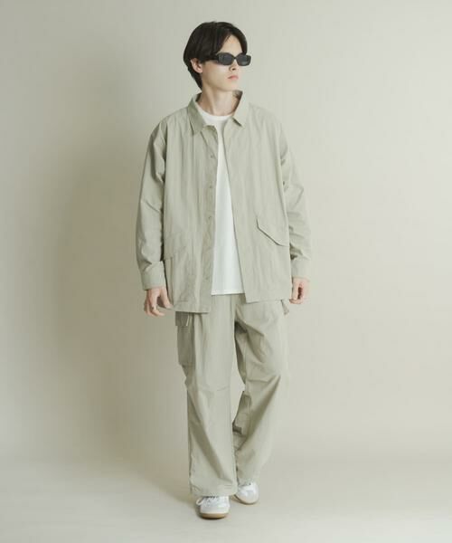 SENSE OF PLACE by URBAN RESEARCH / センスオブプレイス バイ アーバンリサーチ ナイロンジャケット | ユーティリティーロングスリーブシャツジャケット | 詳細29