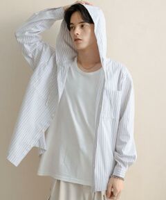 SENSE OF PLACE by URBAN RESEARCH / センスオブプレイス バイ アーバンリサーチ シャツ・ブラウス | ストライプフーディールーズシャツ