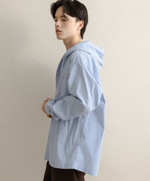 SENSE OF PLACE by URBAN RESEARCH / センスオブプレイス バイ アーバンリサーチ シャツ・ブラウス | ストライプフーディールーズシャツ | 詳細3