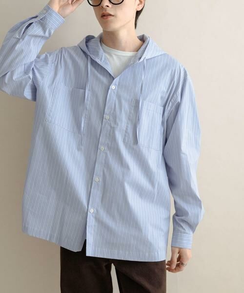 SENSE OF PLACE by URBAN RESEARCH / センスオブプレイス バイ アーバンリサーチ シャツ・ブラウス | ストライプフーディールーズシャツ | 詳細5