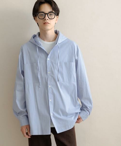 SENSE OF PLACE by URBAN RESEARCH / センスオブプレイス バイ アーバンリサーチ シャツ・ブラウス | ストライプフーディールーズシャツ | 詳細7