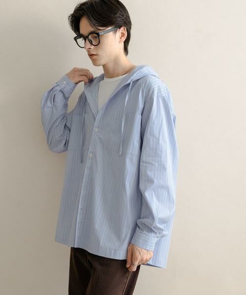 SENSE OF PLACE by URBAN RESEARCH / センスオブプレイス バイ アーバンリサーチ シャツ・ブラウス | ストライプフーディールーズシャツ | 詳細8