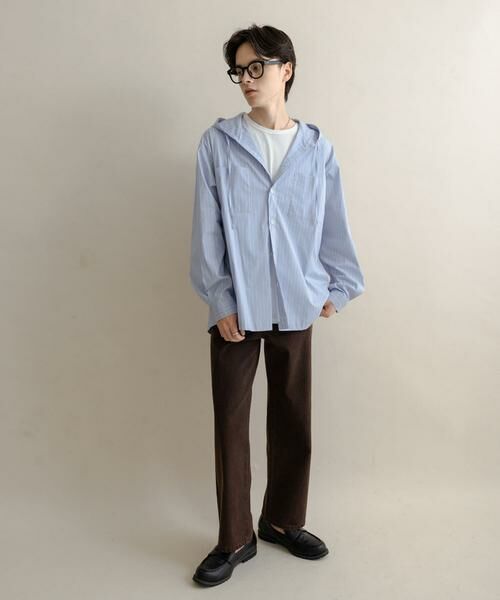 SENSE OF PLACE by URBAN RESEARCH / センスオブプレイス バイ アーバンリサーチ シャツ・ブラウス | ストライプフーディールーズシャツ | 詳細9