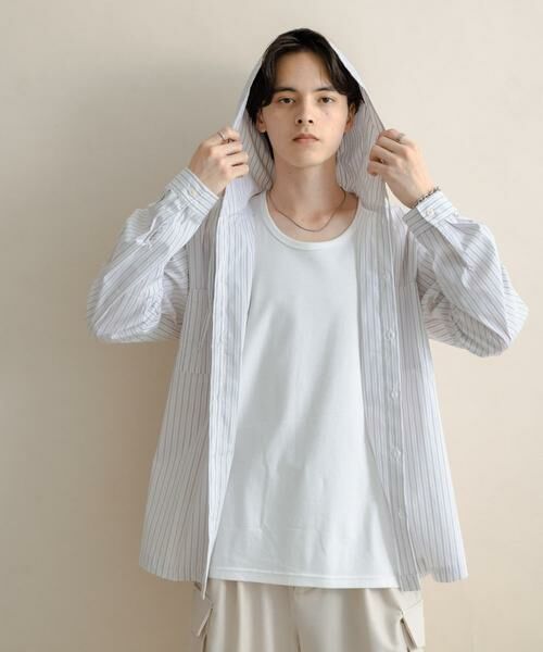 SENSE OF PLACE by URBAN RESEARCH / センスオブプレイス バイ アーバンリサーチ シャツ・ブラウス | ストライプフーディールーズシャツ | 詳細21