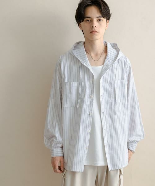 SENSE OF PLACE by URBAN RESEARCH / センスオブプレイス バイ アーバンリサーチ シャツ・ブラウス | ストライプフーディールーズシャツ | 詳細23