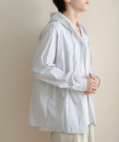 SENSE OF PLACE by URBAN RESEARCH / センスオブプレイス バイ アーバンリサーチ シャツ・ブラウス | ストライプフーディールーズシャツ | 詳細25