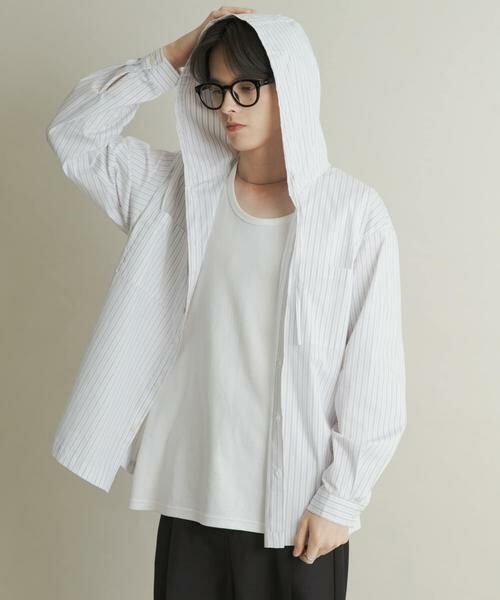 SENSE OF PLACE by URBAN RESEARCH / センスオブプレイス バイ アーバンリサーチ シャツ・ブラウス | ストライプフーディールーズシャツ | 詳細28