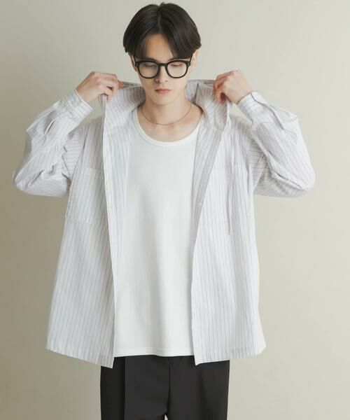 SENSE OF PLACE by URBAN RESEARCH / センスオブプレイス バイ アーバンリサーチ シャツ・ブラウス | ストライプフーディールーズシャツ | 詳細29