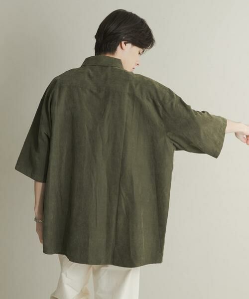 SENSE OF PLACE by URBAN RESEARCH / センスオブプレイス バイ アーバンリサーチ シャツ・ブラウス | エクストラルーズピーチサテンショートスリーブシャツ | 詳細4