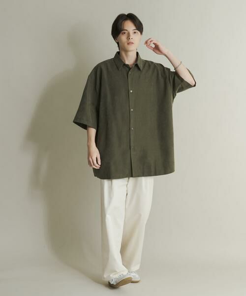 SENSE OF PLACE by URBAN RESEARCH / センスオブプレイス バイ アーバンリサーチ シャツ・ブラウス | エクストラルーズピーチサテンショートスリーブシャツ | 詳細5