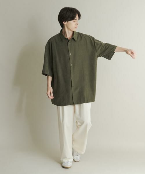 SENSE OF PLACE by URBAN RESEARCH / センスオブプレイス バイ アーバンリサーチ シャツ・ブラウス | エクストラルーズピーチサテンショートスリーブシャツ | 詳細6