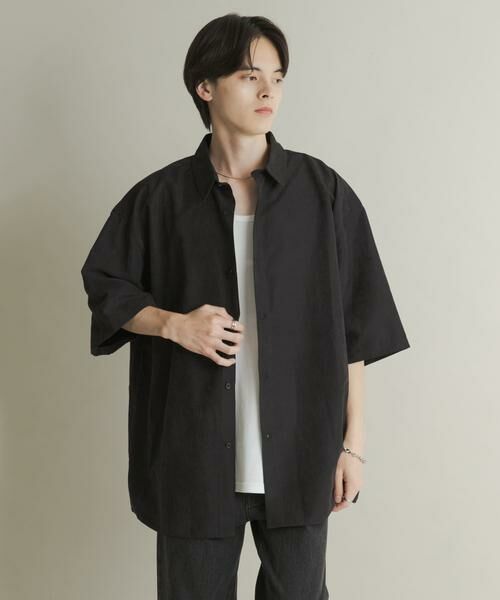 SENSE OF PLACE by URBAN RESEARCH / センスオブプレイス バイ アーバンリサーチ シャツ・ブラウス | エクストラルーズピーチサテンショートスリーブシャツ | 詳細12