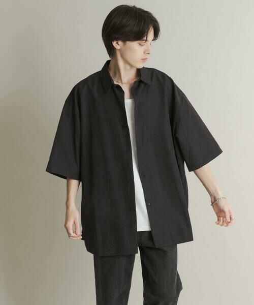 SENSE OF PLACE by URBAN RESEARCH / センスオブプレイス バイ アーバンリサーチ シャツ・ブラウス | エクストラルーズピーチサテンショートスリーブシャツ | 詳細13