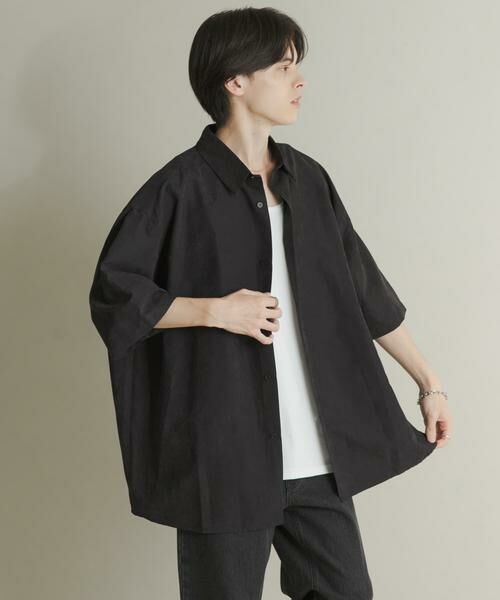 SENSE OF PLACE by URBAN RESEARCH / センスオブプレイス バイ アーバンリサーチ シャツ・ブラウス | エクストラルーズピーチサテンショートスリーブシャツ | 詳細14