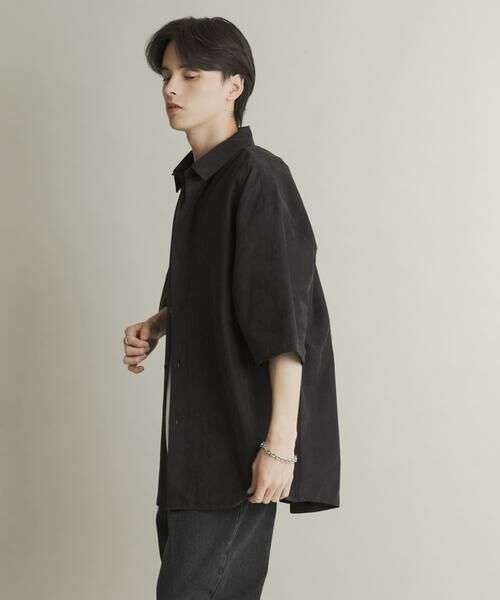 SENSE OF PLACE by URBAN RESEARCH / センスオブプレイス バイ アーバンリサーチ シャツ・ブラウス | エクストラルーズピーチサテンショートスリーブシャツ | 詳細15