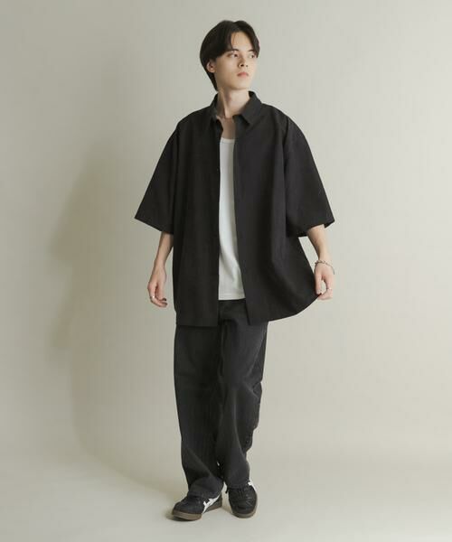 SENSE OF PLACE by URBAN RESEARCH / センスオブプレイス バイ アーバンリサーチ シャツ・ブラウス | エクストラルーズピーチサテンショートスリーブシャツ | 詳細17