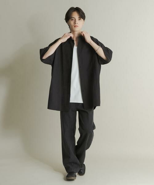 SENSE OF PLACE by URBAN RESEARCH / センスオブプレイス バイ アーバンリサーチ シャツ・ブラウス | エクストラルーズピーチサテンショートスリーブシャツ | 詳細18