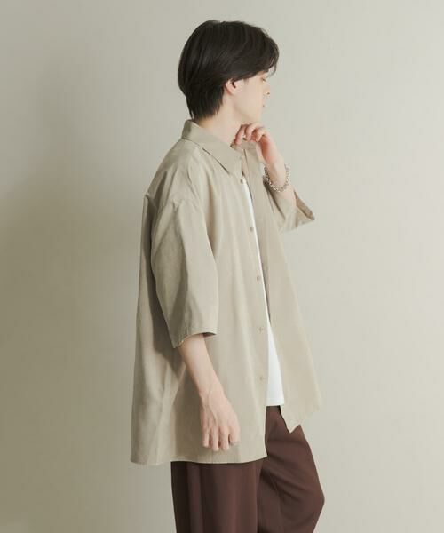 SENSE OF PLACE by URBAN RESEARCH / センスオブプレイス バイ アーバンリサーチ シャツ・ブラウス | エクストラルーズピーチサテンショートスリーブシャツ | 詳細24