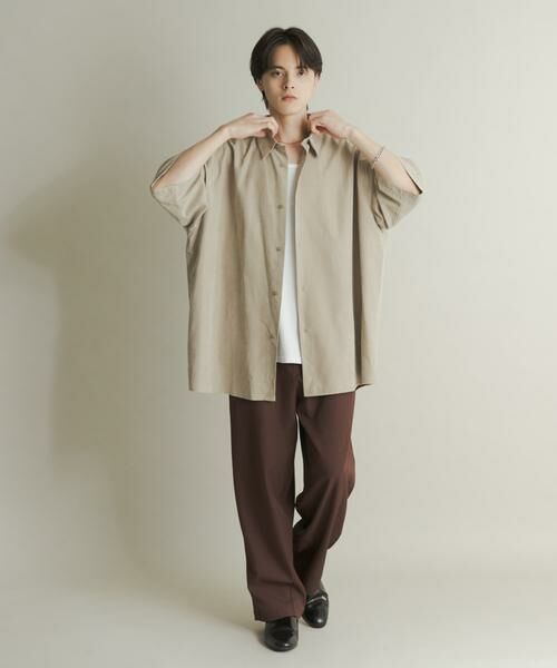 SENSE OF PLACE by URBAN RESEARCH / センスオブプレイス バイ アーバンリサーチ シャツ・ブラウス | エクストラルーズピーチサテンショートスリーブシャツ | 詳細26