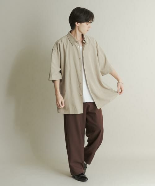 SENSE OF PLACE by URBAN RESEARCH / センスオブプレイス バイ アーバンリサーチ シャツ・ブラウス | エクストラルーズピーチサテンショートスリーブシャツ | 詳細27