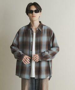 SENSE OF PLACE by URBAN RESEARCH / センスオブプレイス バイ アーバンリサーチ シャツ・ブラウス | オンブレーチェックレギュラーカラーシャツ