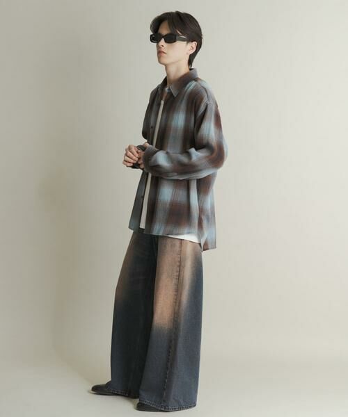 SENSE OF PLACE by URBAN RESEARCH / センスオブプレイス バイ アーバンリサーチ シャツ・ブラウス | オンブレーチェックレギュラーカラーシャツ | 詳細5