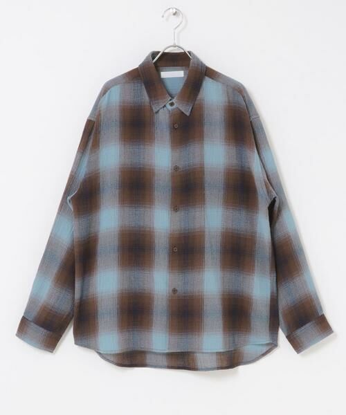 SENSE OF PLACE by URBAN RESEARCH / センスオブプレイス バイ アーバンリサーチ シャツ・ブラウス | オンブレーチェックレギュラーカラーシャツ | 詳細7