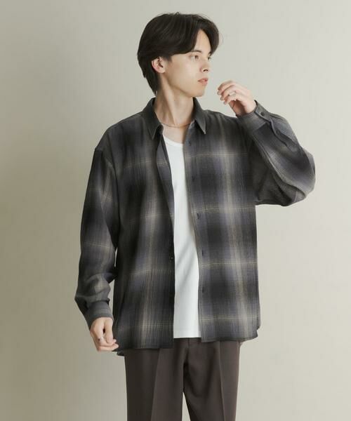 SENSE OF PLACE by URBAN RESEARCH / センスオブプレイス バイ アーバンリサーチ シャツ・ブラウス | オンブレーチェックレギュラーカラーシャツ | 詳細9