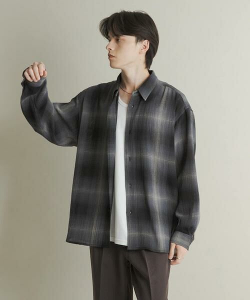 SENSE OF PLACE by URBAN RESEARCH / センスオブプレイス バイ アーバンリサーチ シャツ・ブラウス | オンブレーチェックレギュラーカラーシャツ | 詳細14