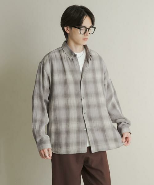 SENSE OF PLACE by URBAN RESEARCH / センスオブプレイス バイ アーバンリサーチ シャツ・ブラウス | オンブレーチェックレギュラーカラーシャツ | 詳細20
