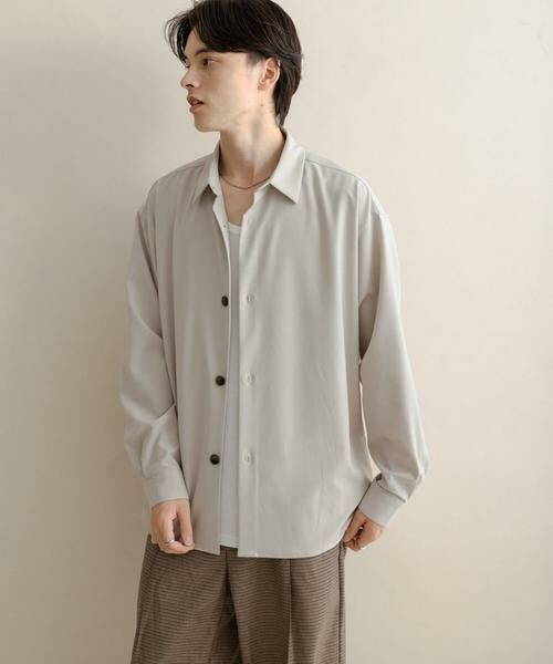 SENSE OF PLACE by URBAN RESEARCH / センスオブプレイス バイ アーバンリサーチ シャツ・ブラウス | カラールーズシャツ(ライトベージュ)