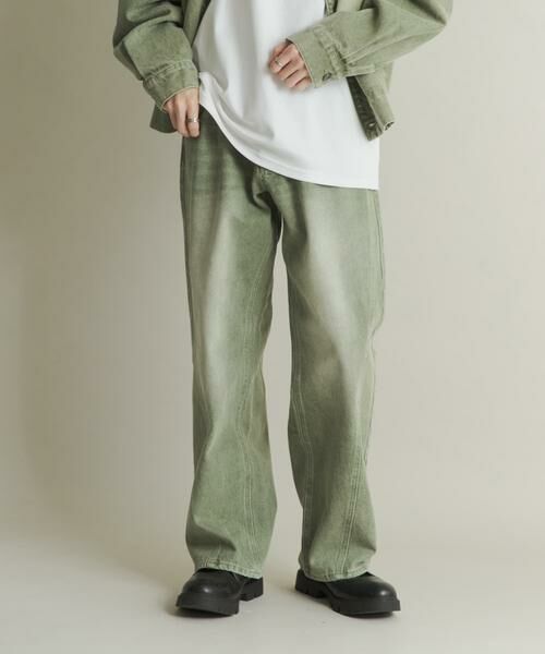 SENSE OF PLACE by URBAN RESEARCH / センスオブプレイス バイ アーバンリサーチ デニムパンツ | ツイストデニムワイドパンツ | 詳細1
