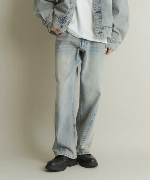 SENSE OF PLACE by URBAN RESEARCH / センスオブプレイス バイ アーバンリサーチ デニムパンツ | ツイストデニムワイドパンツ | 詳細15