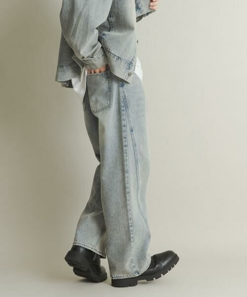 SENSE OF PLACE by URBAN RESEARCH / センスオブプレイス バイ アーバンリサーチ デニムパンツ | ツイストデニムワイドパンツ | 詳細18