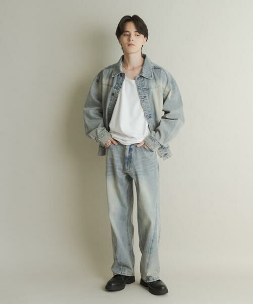 SENSE OF PLACE by URBAN RESEARCH / センスオブプレイス バイ アーバンリサーチ デニムパンツ | ツイストデニムワイドパンツ | 詳細19