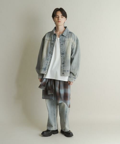 SENSE OF PLACE by URBAN RESEARCH / センスオブプレイス バイ アーバンリサーチ デニムパンツ | ツイストデニムワイドパンツ | 詳細21