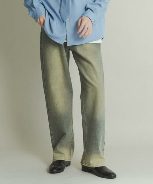 SENSE OF PLACE by URBAN RESEARCH / センスオブプレイス バイ アーバンリサーチ デニムパンツ | 『WEB限定』ハードウォッシュデニムワイドパンツ | 詳細2