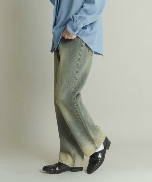 SENSE OF PLACE by URBAN RESEARCH / センスオブプレイス バイ アーバンリサーチ デニムパンツ | 『WEB限定』ハードウォッシュデニムワイドパンツ | 詳細4