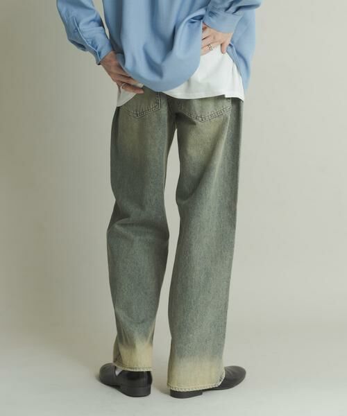 SENSE OF PLACE by URBAN RESEARCH / センスオブプレイス バイ アーバンリサーチ デニムパンツ | 『WEB限定』ハードウォッシュデニムワイドパンツ | 詳細5