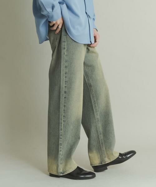 SENSE OF PLACE by URBAN RESEARCH / センスオブプレイス バイ アーバンリサーチ デニムパンツ | 『WEB限定』ハードウォッシュデニムワイドパンツ | 詳細6