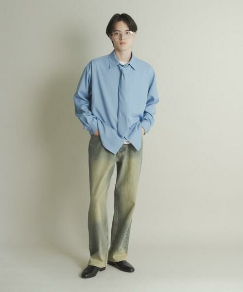 SENSE OF PLACE by URBAN RESEARCH / センスオブプレイス バイ アーバンリサーチ デニムパンツ | 『WEB限定』ハードウォッシュデニムワイドパンツ | 詳細7